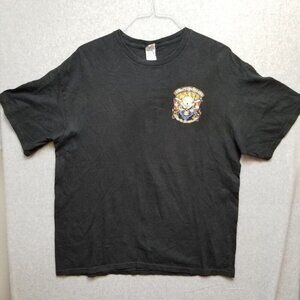 Bike Week 2014 Myrtle Beach, SC Black T-Shirt Size XL Skull Dice Cards Bandana